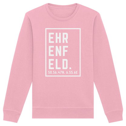 Ehrenfeld Koordinaten (großer Druck auf der Brust) - Organic Basic Unisex Sweatshirt