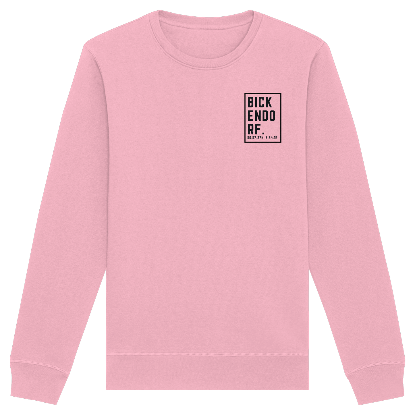 Bickendorf Koordinaten (kleiner Druck auf der Brust) - Organic Basic Unisex Sweatshirt