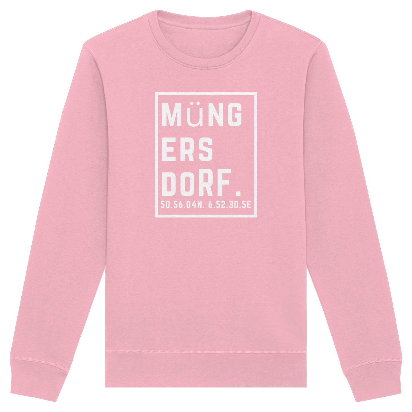 Müngersdorf Koordinaten (großer Druck auf der Brust) - Organic Basic Unisex Sweatshirt