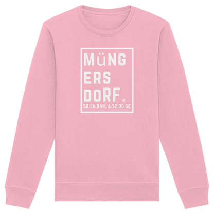 Müngersdorf Koordinaten (großer Druck auf der Brust) - Organic Basic Unisex Sweatshirt