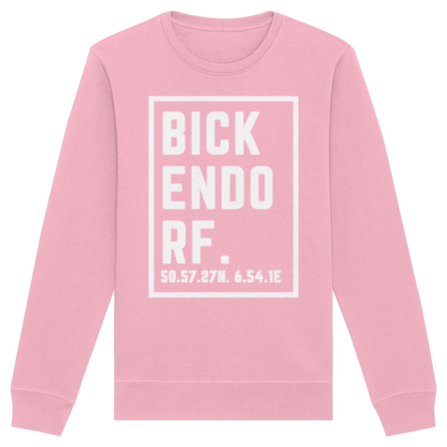 Bickendorf Koordinaten (großer Druck auf der Brust) - Organic Basic Unisex Sweatshirt