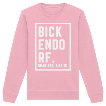 Bickendorf Koordinaten (großer Druck auf der Brust) - Organic Basic Unisex Sweatshirt
