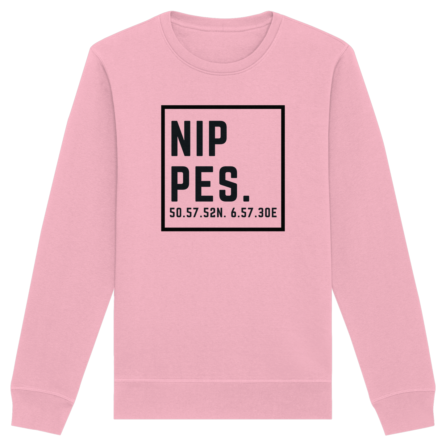 Nippes Koordinaten (großer Druck auf der Brust) - Organic Basic Unisex Sweatshirt