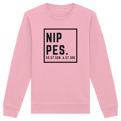 Nippes Koordinaten (großer Druck auf der Brust) - Organic Basic Unisex Sweatshirt