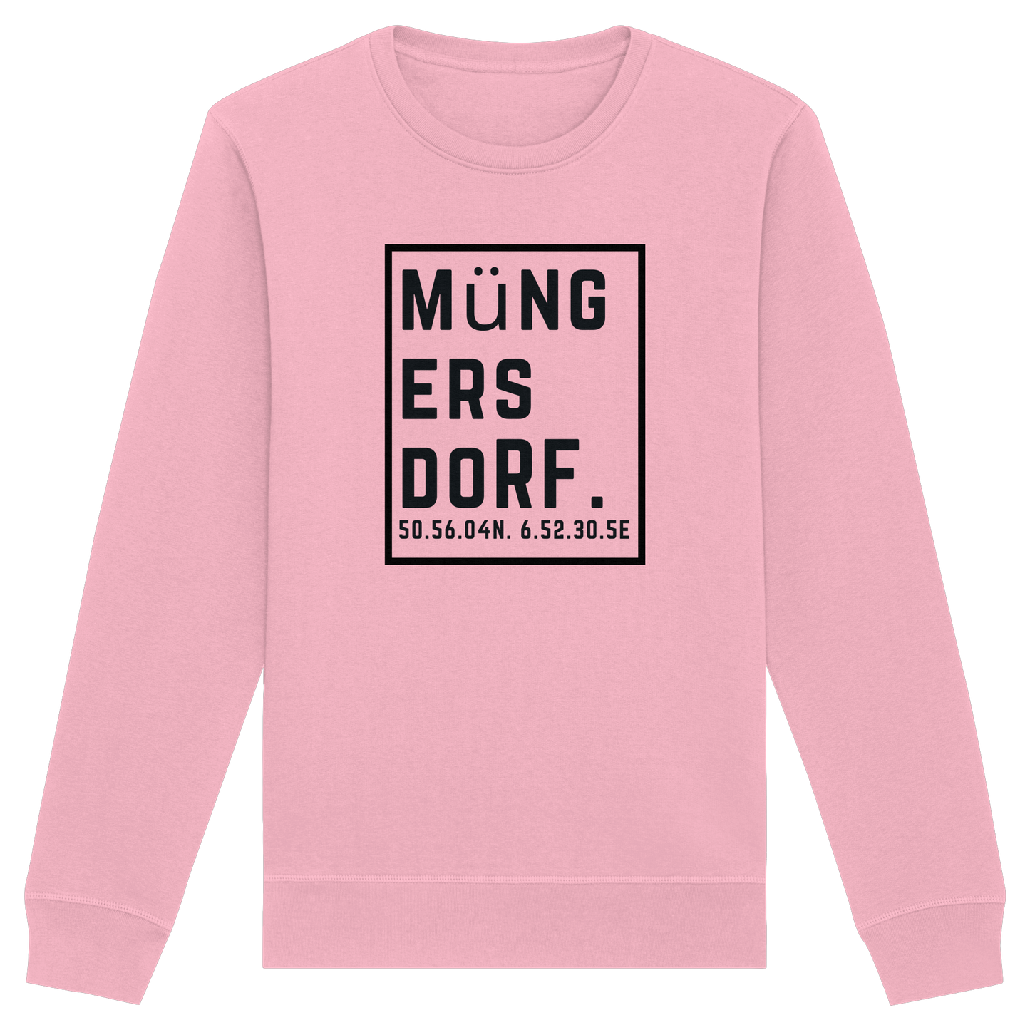 Müngersdorf Koordinaten (großer Druck auf der Brust) - Organic Basic Unisex Sweatshirt