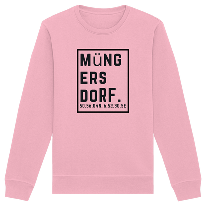 Müngersdorf Koordinaten (großer Druck auf der Brust) - Organic Basic Unisex Sweatshirt