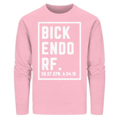 Bickendorf Koordinaten (großer Druck auf der Brust) - Organic Basic Unisex Sweatshirt