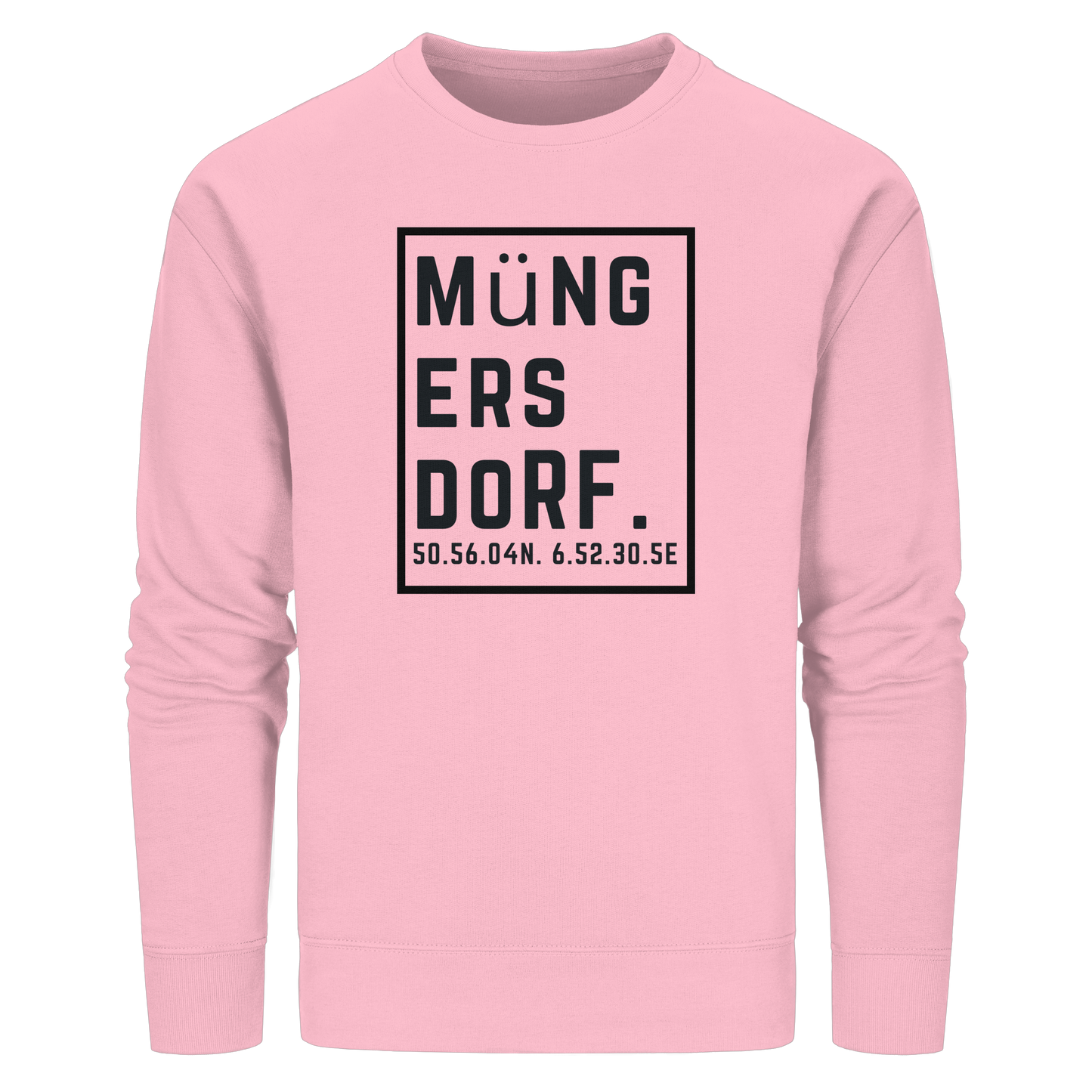 Müngersdorf Koordinaten (großer Druck auf der Brust) - Organic Basic Unisex Sweatshirt