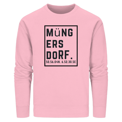 Müngersdorf Koordinaten (großer Druck auf der Brust) - Organic Basic Unisex Sweatshirt