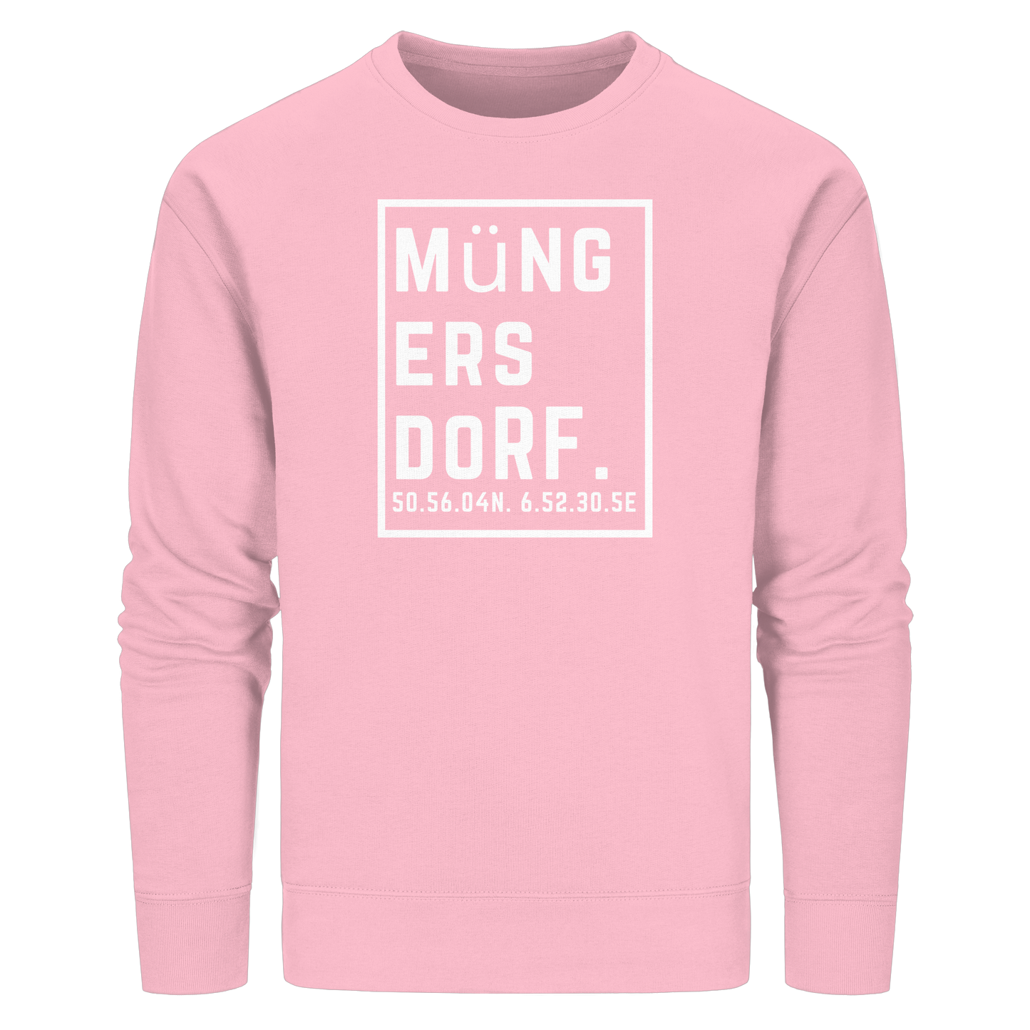 Müngersdorf Koordinaten (großer Druck auf der Brust) - Organic Basic Unisex Sweatshirt