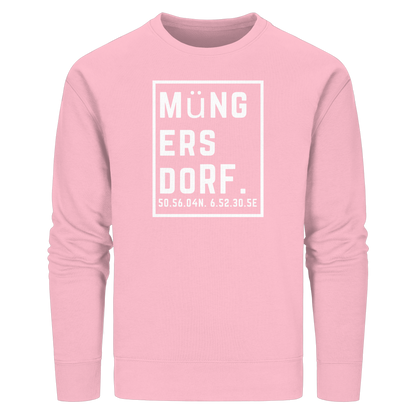Müngersdorf Koordinaten (großer Druck auf der Brust) - Organic Basic Unisex Sweatshirt