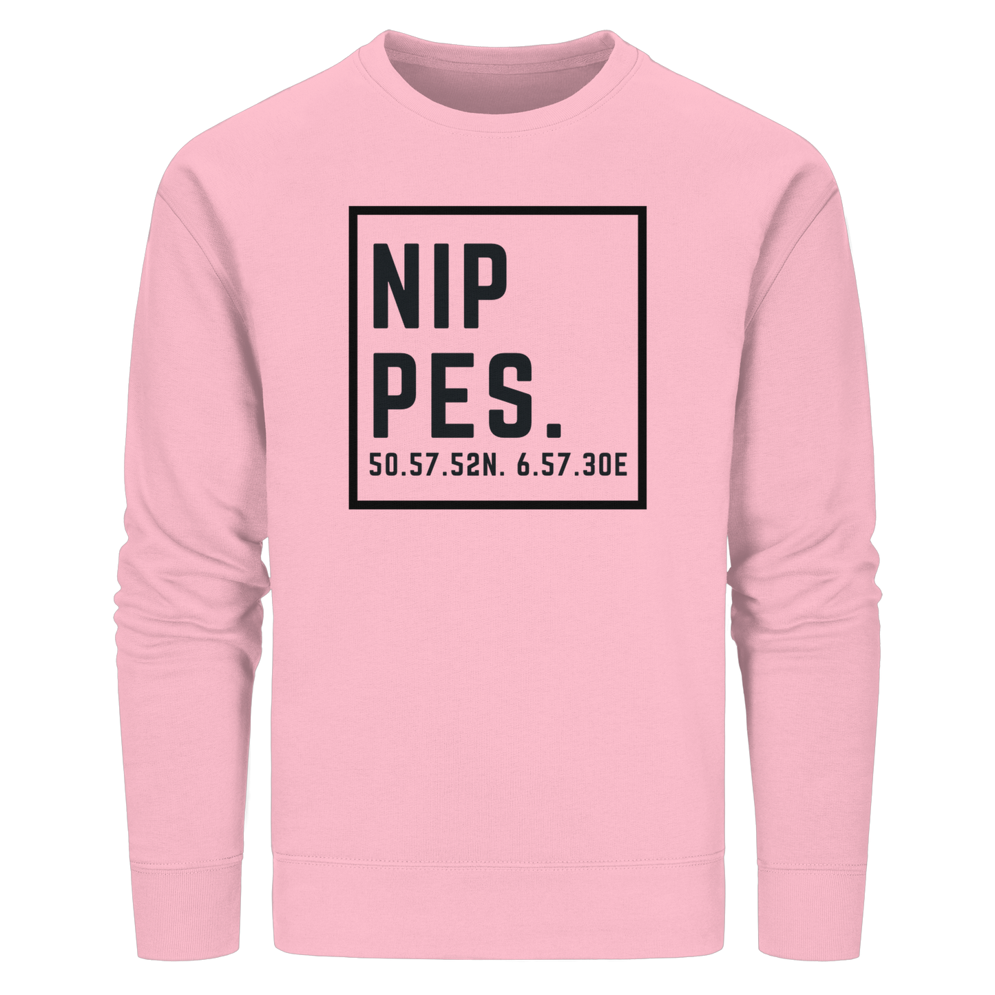 Nippes Koordinaten (großer Druck auf der Brust) - Organic Basic Unisex Sweatshirt