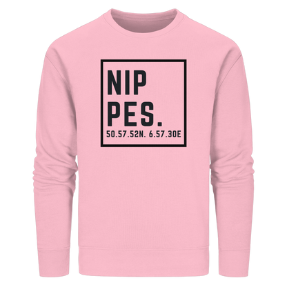 Nippes Koordinaten (großer Druck auf der Brust) - Organic Basic Unisex Sweatshirt
