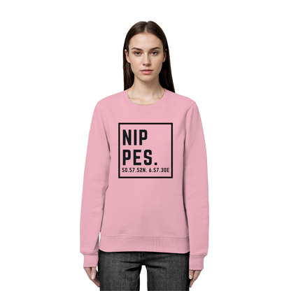 Nippes Koordinaten (großer Druck auf der Brust) - Organic Basic Unisex Sweatshirt