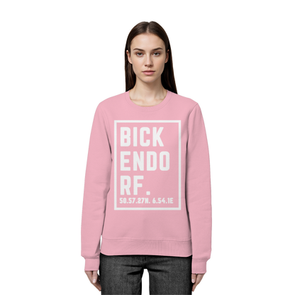 Bickendorf Koordinaten (großer Druck auf der Brust) - Organic Basic Unisex Sweatshirt