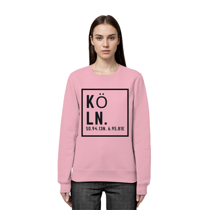 Köln Koordinaten (großer Druck auf der Brust) - Organic Basic Unisex Sweatshirt