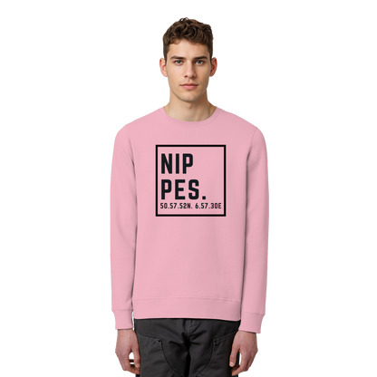 Nippes Koordinaten (großer Druck auf der Brust) - Organic Basic Unisex Sweatshirt
