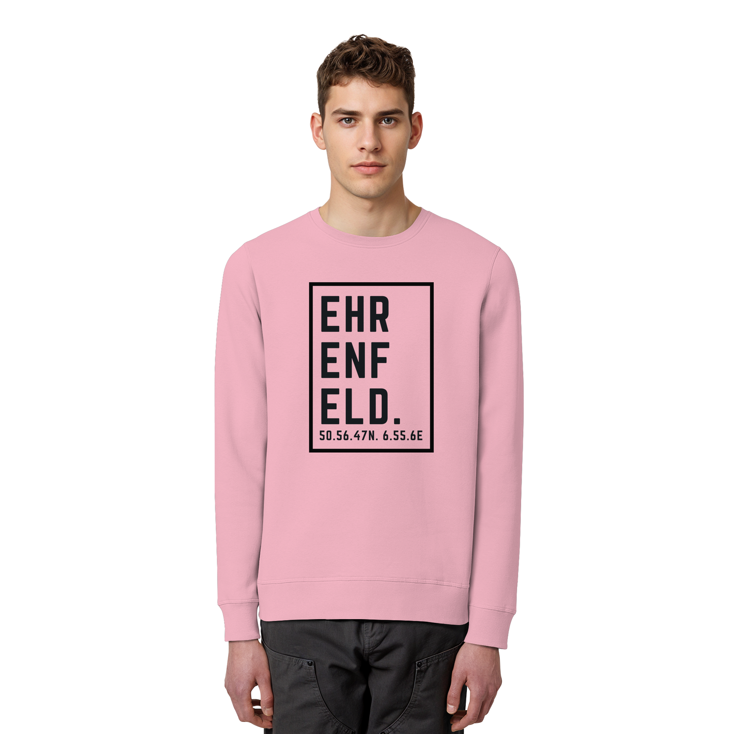 Ehrenfeld Koordinaten (großer Druck auf der Brust) - Organic Basic Unisex Sweatshirt