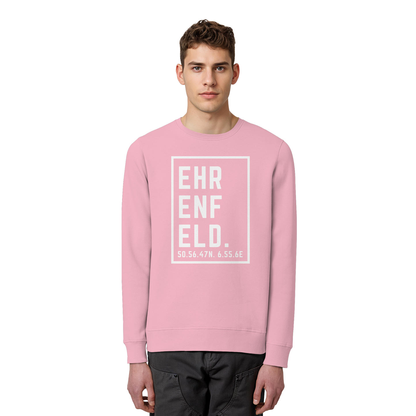 Ehrenfeld Koordinaten (großer Druck auf der Brust) - Organic Basic Unisex Sweatshirt