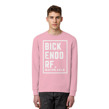 Bickendorf Koordinaten (großer Druck auf der Brust) - Organic Basic Unisex Sweatshirt