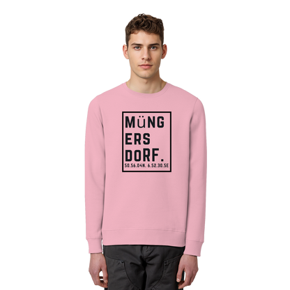 Müngersdorf Koordinaten (großer Druck auf der Brust) - Organic Basic Unisex Sweatshirt