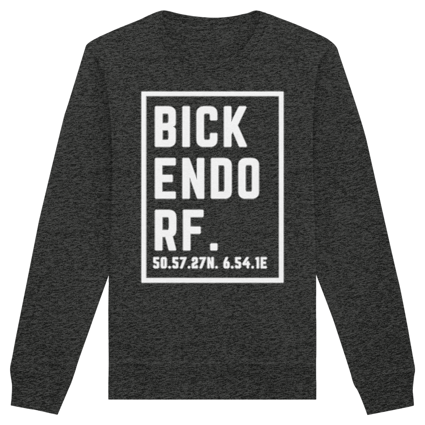 Bickendorf Koordinaten (großer Druck auf der Brust) - Organic Basic Unisex Sweatshirt
