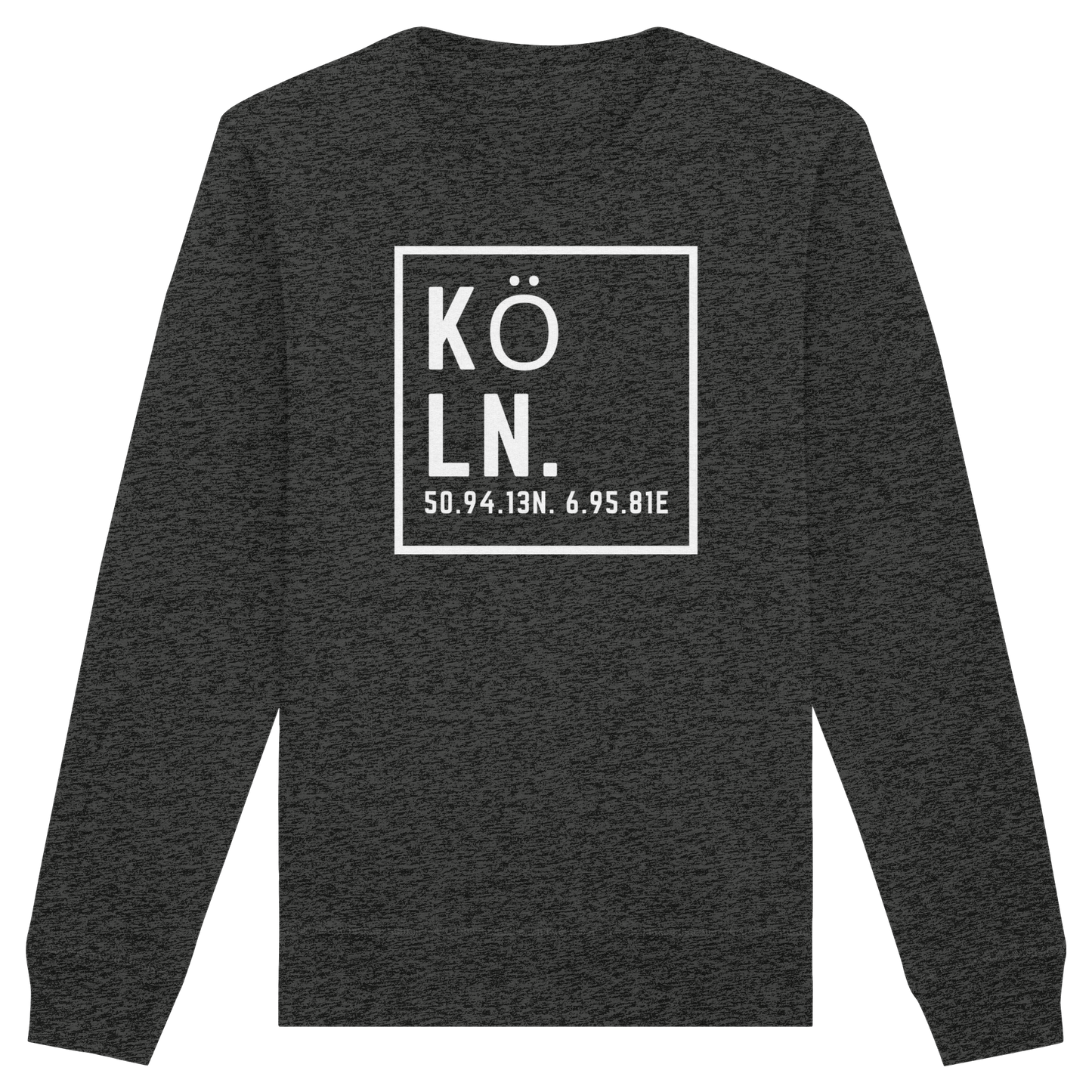 Köln Koordinaten (großer Druck auf der Brust) - Organic Basic Unisex Sweatshirt
