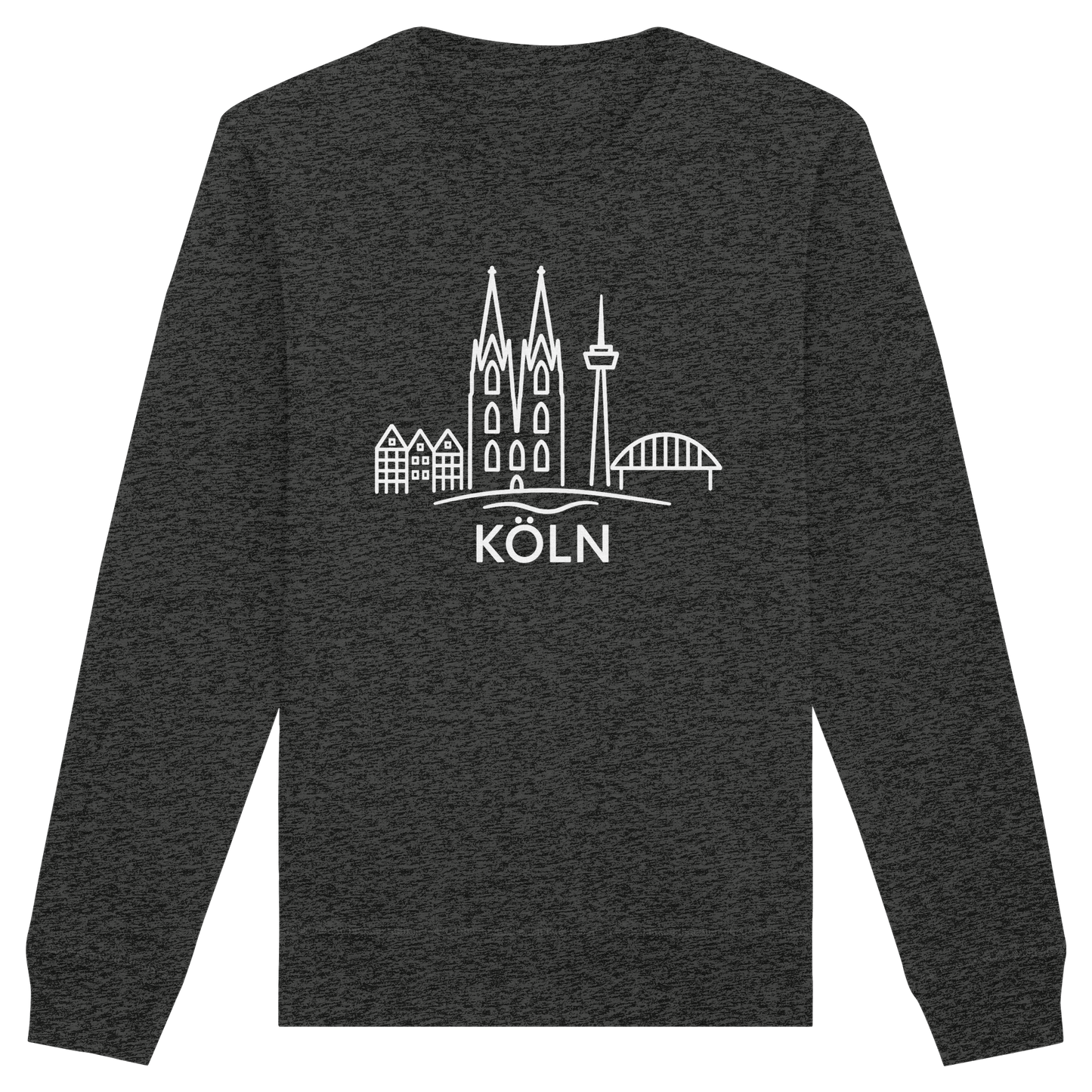 Köln Skyline (großer Druck auf der Brust) - Organic Basic Unisex Sweatshirt