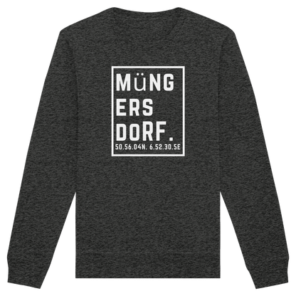 Müngersdorf Koordinaten (großer Druck auf der Brust) - Organic Basic Unisex Sweatshirt