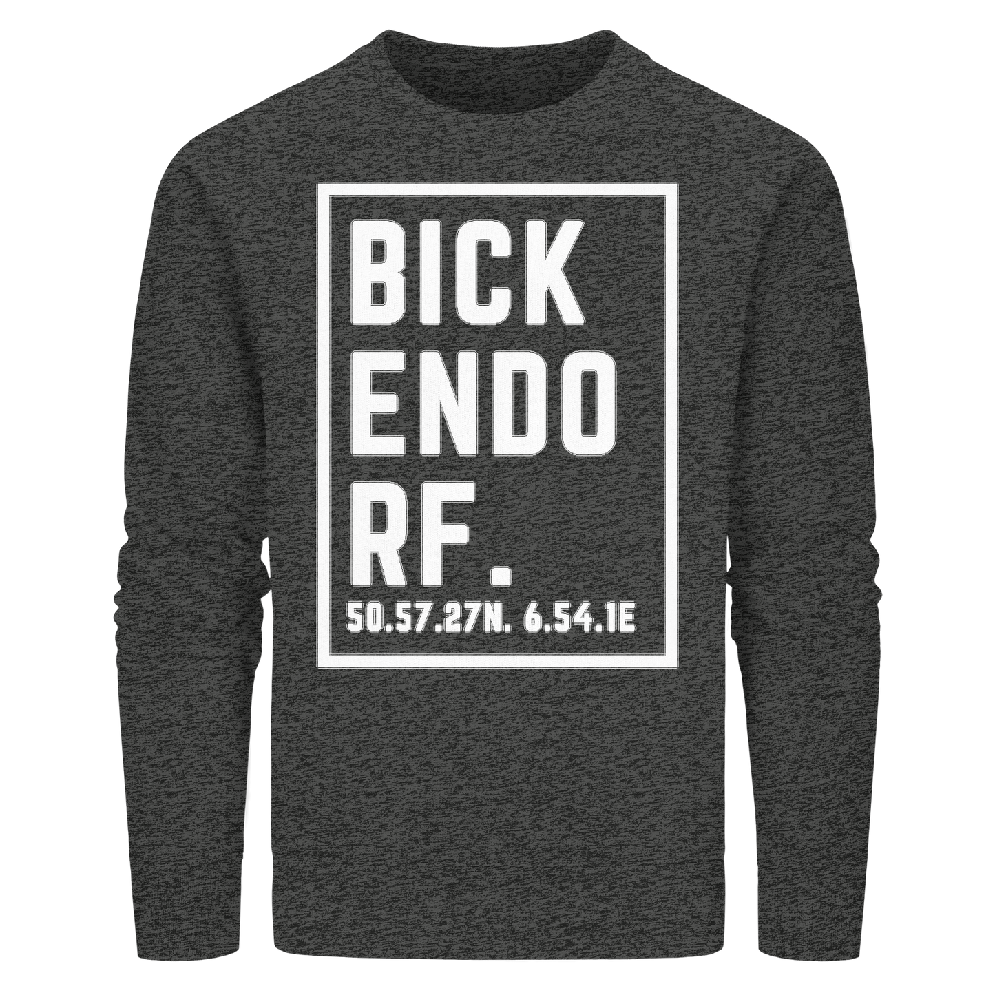 Bickendorf Koordinaten (großer Druck auf der Brust) - Organic Basic Unisex Sweatshirt