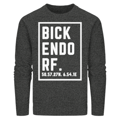 Bickendorf Koordinaten (großer Druck auf der Brust) - Organic Basic Unisex Sweatshirt