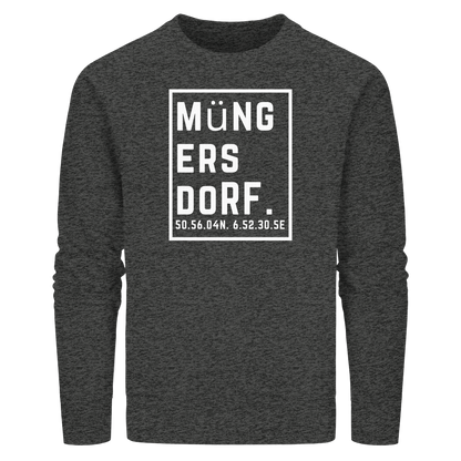 Müngersdorf Koordinaten (großer Druck auf der Brust) - Organic Basic Unisex Sweatshirt