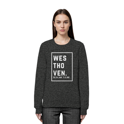 Westhoven Koordinaten (großer Druck auf der Brust) - Organic Basic Unisex Sweatshirt