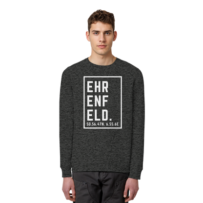 Ehrenfeld Koordinaten (großer Druck auf der Brust) - Organic Basic Unisex Sweatshirt