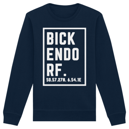 Bickendorf Koordinaten (großer Druck auf der Brust) - Organic Basic Unisex Sweatshirt