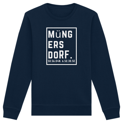 Müngersdorf Koordinaten (großer Druck auf der Brust) - Organic Basic Unisex Sweatshirt