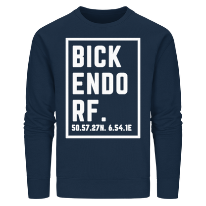 Bickendorf Koordinaten (großer Druck auf der Brust) - Organic Basic Unisex Sweatshirt