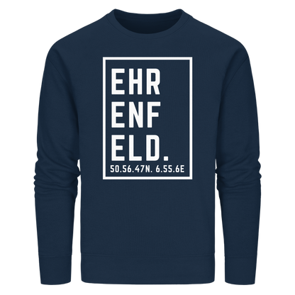 Ehrenfeld Koordinaten (großer Druck auf der Brust) - Organic Basic Unisex Sweatshirt