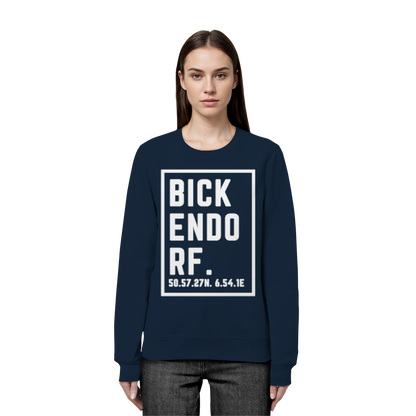Bickendorf Koordinaten (großer Druck auf der Brust) - Organic Basic Unisex Sweatshirt