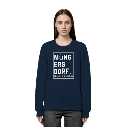 Müngersdorf Koordinaten (großer Druck auf der Brust) - Organic Basic Unisex Sweatshirt