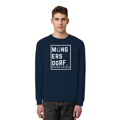 Müngersdorf Koordinaten (großer Druck auf der Brust) - Organic Basic Unisex Sweatshirt