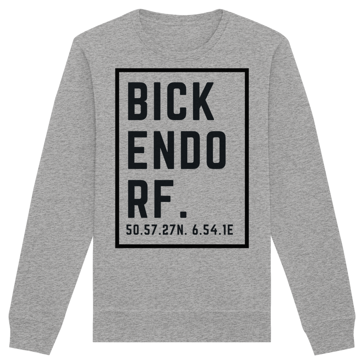 Bickendorf Koordinaten (großer Druck auf der Brust) - Organic Basic Unisex Sweatshirt