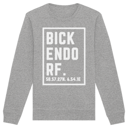 Bickendorf Koordinaten (großer Druck auf der Brust) - Organic Basic Unisex Sweatshirt