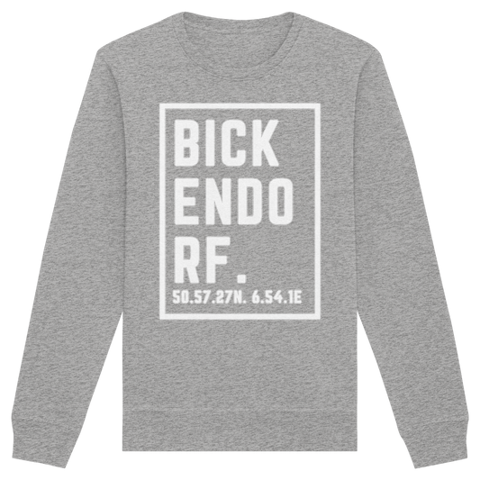 Bickendorf Koordinaten (großer Druck auf der Brust) - Organic Basic Unisex Sweatshirt