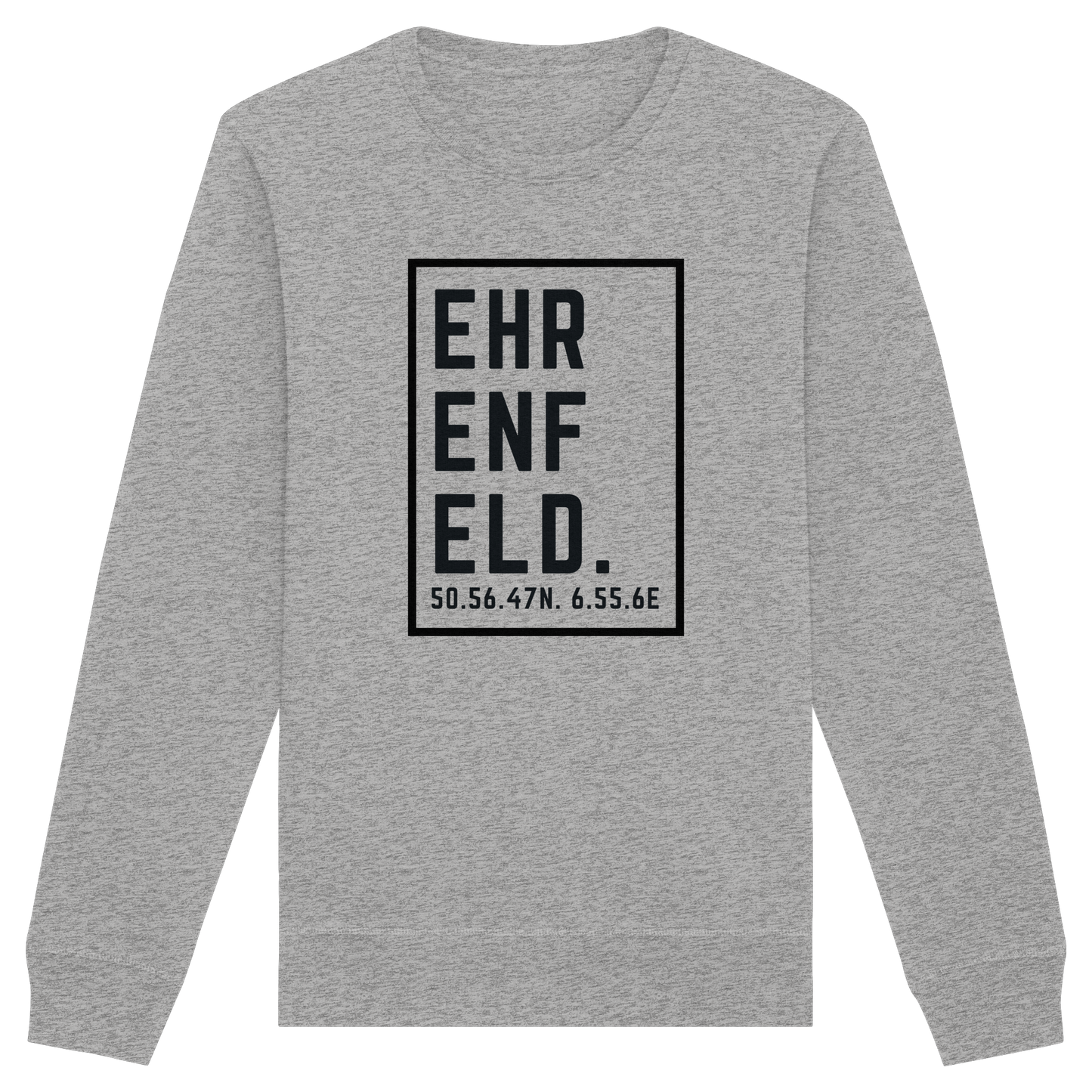 Ehrenfeld Koordinaten (großer Druck auf der Brust) - Organic Basic Unisex Sweatshirt