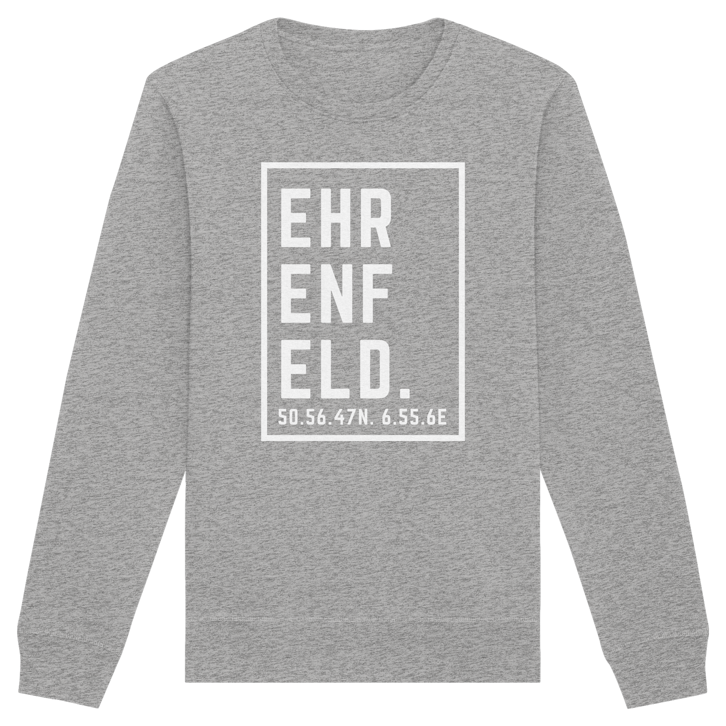 Ehrenfeld Koordinaten (großer Druck auf der Brust) - Organic Basic Unisex Sweatshirt