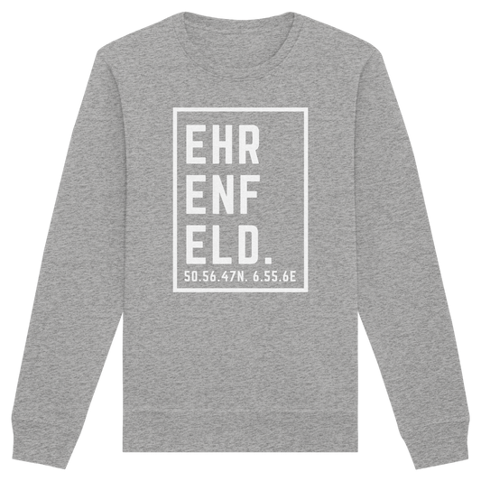 Ehrenfeld Koordinaten (großer Druck auf der Brust) - Organic Basic Unisex Sweatshirt