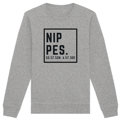 Nippes Koordinaten (großer Druck auf der Brust) - Organic Basic Unisex Sweatshirt