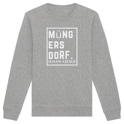 Müngersdorf Koordinaten (großer Druck auf der Brust) - Organic Basic Unisex Sweatshirt
