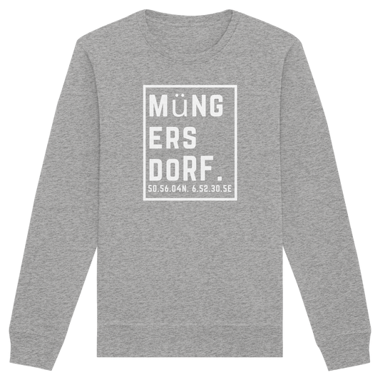 Müngersdorf Koordinaten (großer Druck auf der Brust) - Organic Basic Unisex Sweatshirt